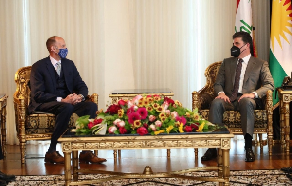 رئيس إقليم كوردستان يؤكد على أهمية الحوار الاستراتيجي الأمريكي- العراقي