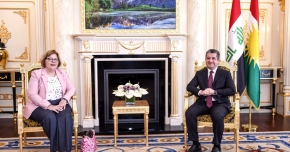 رئيس حكومة إقليم كوردستان يستقبل مساعدة وزير الخارجية الأمريكي