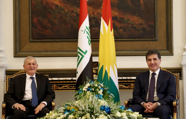 رئيس إقليم كوردستان يجتمع مع رئيس جمهورية العراق