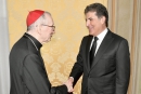 رئيس إقليم كوردستان يجتمع مع رئيس وزراء الفاتيكان