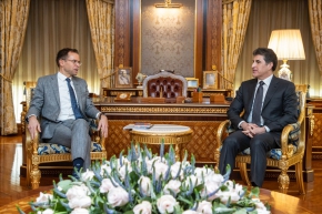 رئيس إقليم كوردستان يجتمع مع السفير البلجيكي