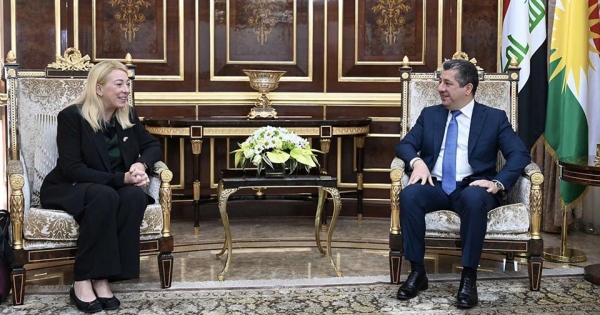 رئيس حكومة إقليم كوردستان يستقبل السفيرة الكندية الجديدة لدى العراق