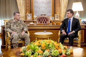 رئيس إقليم كوردستان يستقبل قائد قوات التحالف الدولي في العراق وسوريا