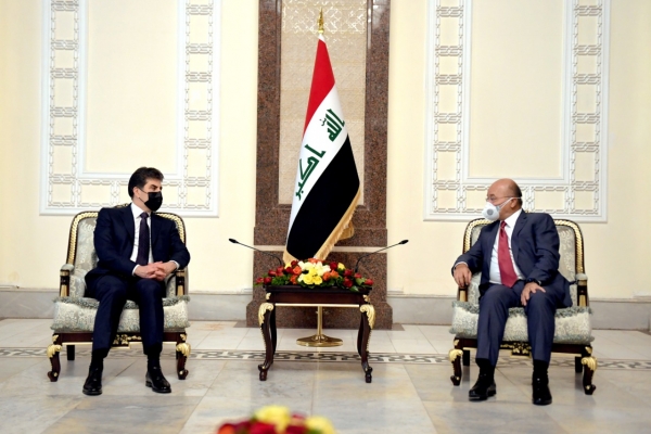 رئيس إقليم كوردستان يجتمع مع رئيس جمهورية العراق