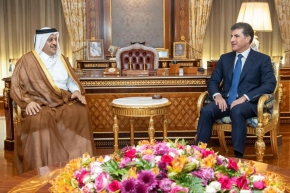 رئيس إقليم كوردستان يجتمع مع السفير القطري