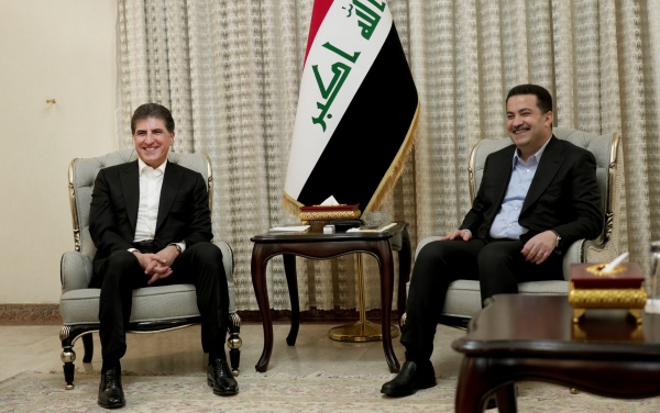 رئيس اقليم كوردستان ورئيس وزراء العراق، يتباحثان حول التعاون المشترك