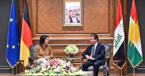 رئيس حكومة إقليم كوردستان يجتمع مع وزيرة الخارجية الألمانية
