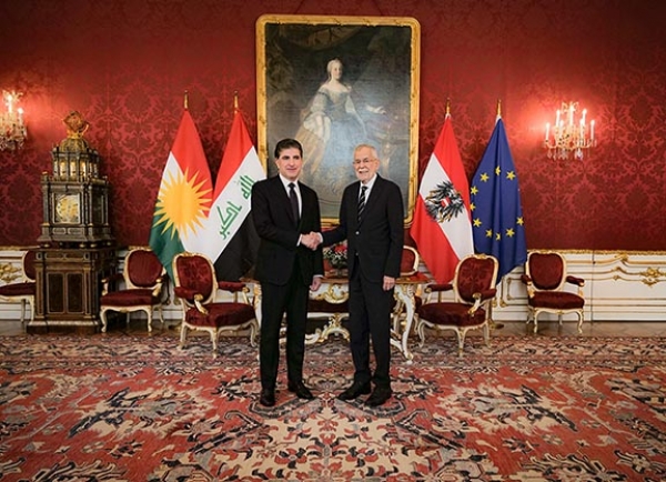 رئيس إقليم كوردستان والرئيس النمساوي يتباحثان حول العلاقات