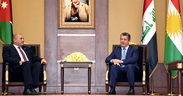 رئيس حكومة إقليم كوردستان يستقبل رئيس مجلس النواب الأردني