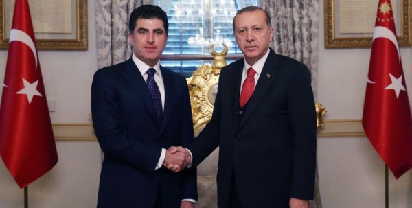 الرئيس نيجيرفان بارزاني يهنئ الرئيس أردوغان