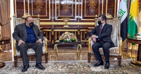 رئيس حكومة إقليم كوردستان يستقبل مساعد وزير الخارجية الإيراني