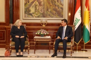 رئيس إقليم كوردستان يجتمع مع سفيرة الولايات المتحدة الأمريكية في العراق