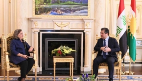 رئيس حكومة إقليم كوردستان يجتمع مع نائبة وزير الخارجية الأمريكي