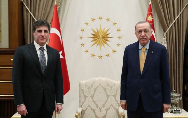 رئيس إقليم كوردستان يجتمع مع رئيس الجمهورية التركية
