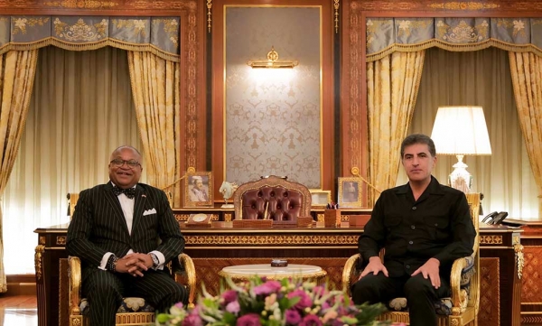 الرئيس نيجيرفان بارزاني یستقبل القنصل الأمريكي في إقليم كوردستان