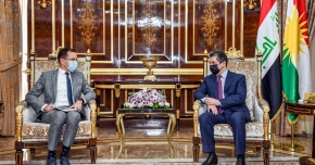 رئيس حكومة إقليم كوردستان يستقبل السفير البلجيكي لدى العراق والأردن