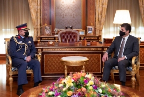 رئيس إقليم كوردستان يستقبل قائد القوة الجوية العراقية