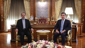 President Nechirvan Barzani welcomes the New Consul General of Iran