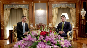 President Nechirvan Barzani receives the incoming Consul General of the Netherlands