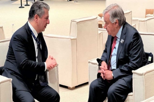 KRG Prime Minister Meets with the UN’s Secretary-General at COP28