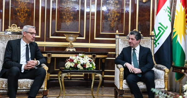 PM Masrour Barzani receives a German delegation