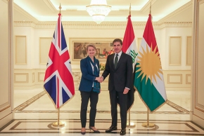 President Nechirvan Barzani Meets with UK Home Secretary Yvette Cooper