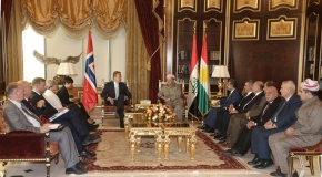 President Barzani Welcomes Norway’s Foreign &amp; Defense Ministers