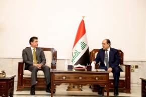 President Nechirvan Barzani meets with leader of the State of Law Coalition