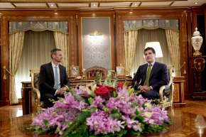 President Nechirvan Barzani receives the incoming Consul General of the Netherlands