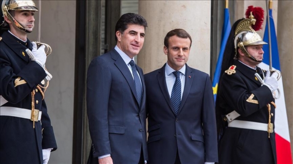 President Nechirvan Barzani to meet with President Emmanuel Macron in France