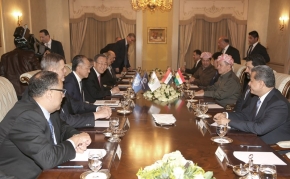 President Barzani Meets with U.N. Chief Ban Ki-moon in Erbil‏