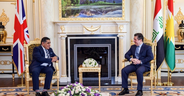 Prime Minister Masrour Barzani receives UK Minister of State for the Middle East