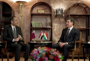 President Nechirvan Barzani meets with Foreign Minister of Qatar