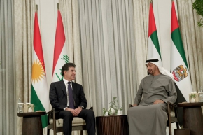 President Nechirvan Barzani meets with President Mohammed bin Zayed Al Nahyan