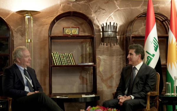President Nechirvan Barzani meets with US delegation