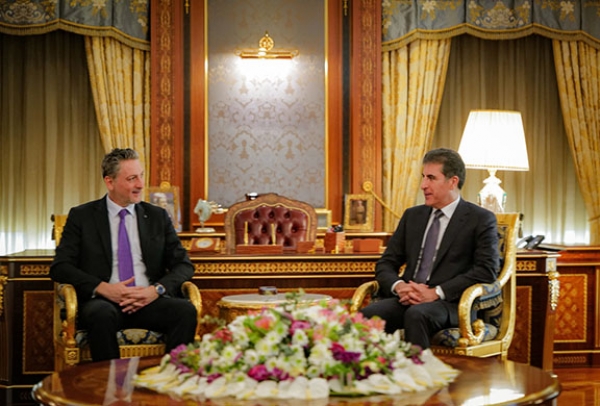 President Nechirvan Barzani bids farewell to the departing Italian Consul General