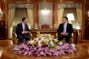 President Nechirvan Barzani receives the Ambassador of the Netherlands