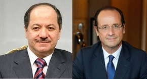 President Barzani Conveys Condolences to President Hollande