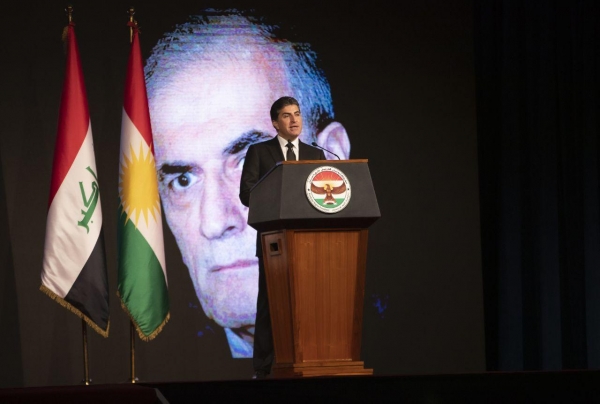 Kurdistan Region President delivers a speech at the reception of Dr. Najmadin Karim’s body