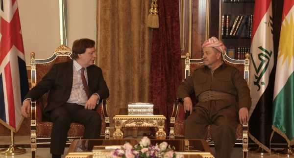 Kurdistan Region President Meets UK Ambassador to Iraq