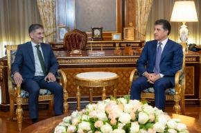 President Nechirvan Barzani receives the outgoing Consul General of Germany