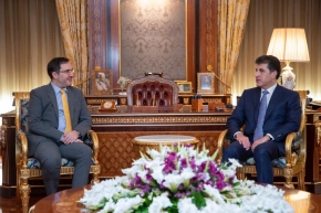 Kurdistan Region President meets with UK Ambassador