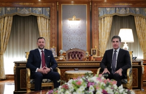 President Nechirvan Barzani receives the new Ambassador of Italy