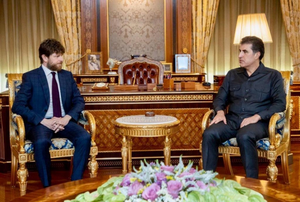 President Nechirvan Barzani bids farewell to outgoing Consul General of France