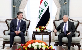 President Nechirvan Barzani and President Abdulatif Rashid discuss developments in Iraq