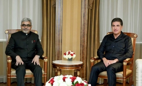 President Nechirvan Barzani receives the new Consul General of India