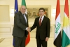 President Nechirvan Barzani meets with Defense Minister of Italy