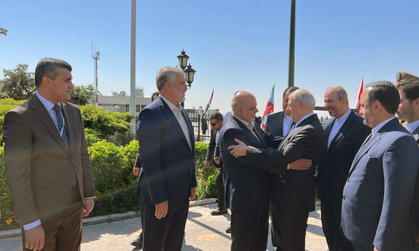 «سلام رشدی» در مراسم استقبال رسمی از رئیس جمهور و وزیر امور خارجه عراق شرکت کرد