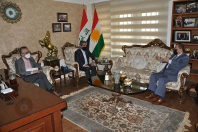 «ناظم دباغ» با «نامیگ حیدراُف» رئیس نمایندگی یونامی بخش عراق در ایران دیدار کرد