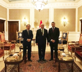 «ناظم دباغ» با دکتر «فوئاد حسین» وزیر امور خارجه عراق در تهران دیدار کرد